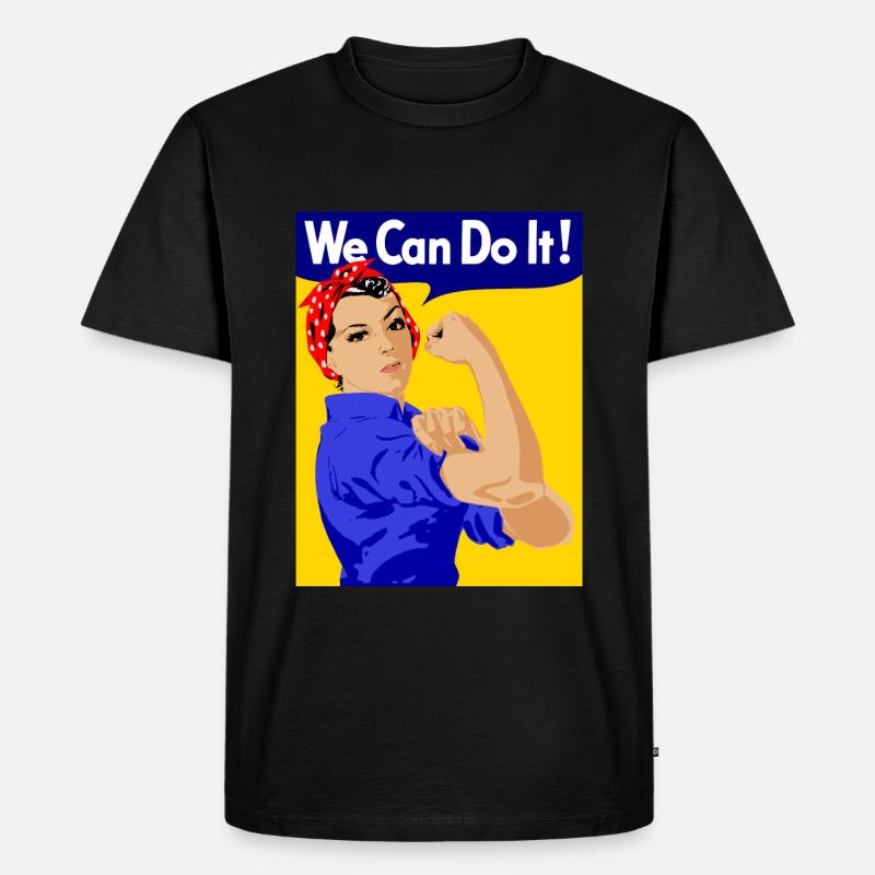 we can do it - Männer Premium Bio T-Shirt - Schwarz