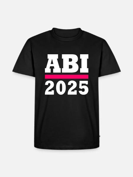 Abi 2025 - Männer Premium Bio T-Shirt - Schwarz