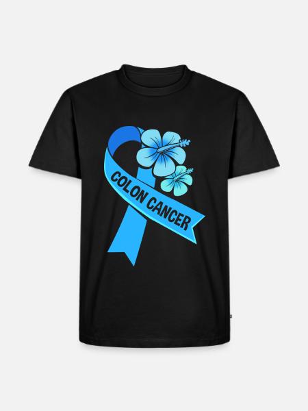 Darm Krebs Dickdarm - Männer Premium Bio T-Shirt - Schwarz