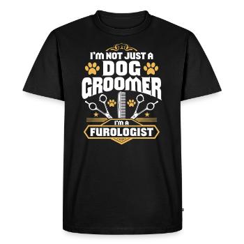 Dog Hairstylist Dog Hairstylist Dog Hairstyle Dog Dog - Men's Premium Organic T-Shirt - black - Front - Nico (187cm)