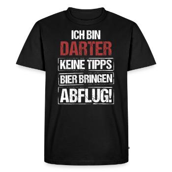 I’m Darter - Apportez de la bière et partez - T-shirt Premium bio Homme - noir - Devant - Nico (187cm)