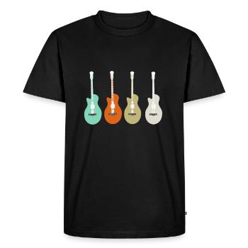 Music Guitar Guitar Shirt - T-shirt Premium bio Homme - noir - Devant - Nico (187cm)