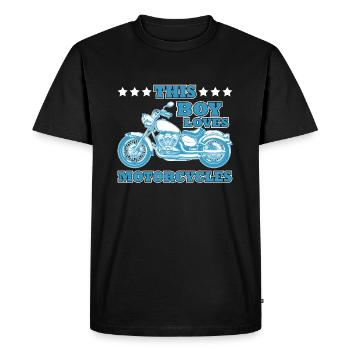 Chemise de moto Moto Moto. - T-shirt Premium bio Homme - noir - Devant - Nico (187cm)