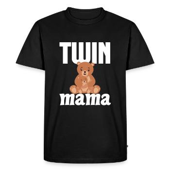 Twin Mom - Jumeaux - Maman - Chemise - T-shirt Premium bio Homme - noir - Devant - Nico (187cm)