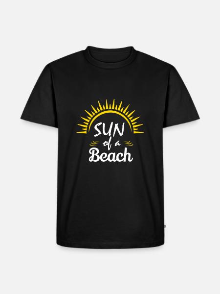 Sun Beach Summer Beach Shirt - Men's Premium Organic T-Shirt - black