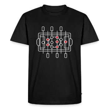Baby-foot - T-shirt Premium bio Homme - noir - Devant - Nico (187cm)