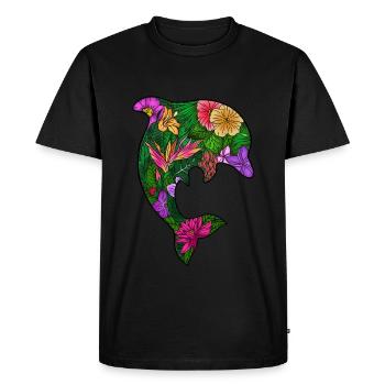 Jardin exotique - T-shirt Premium bio Homme - noir - Devant - Nico (187cm)