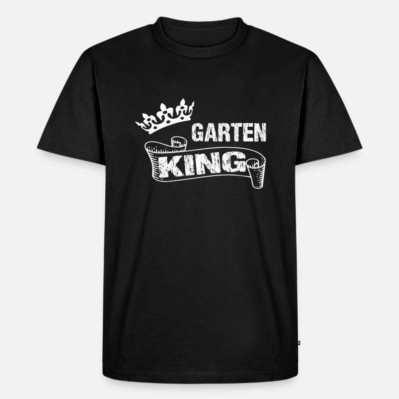 Garten - Männer Premium Bio T-Shirt - Schwarz