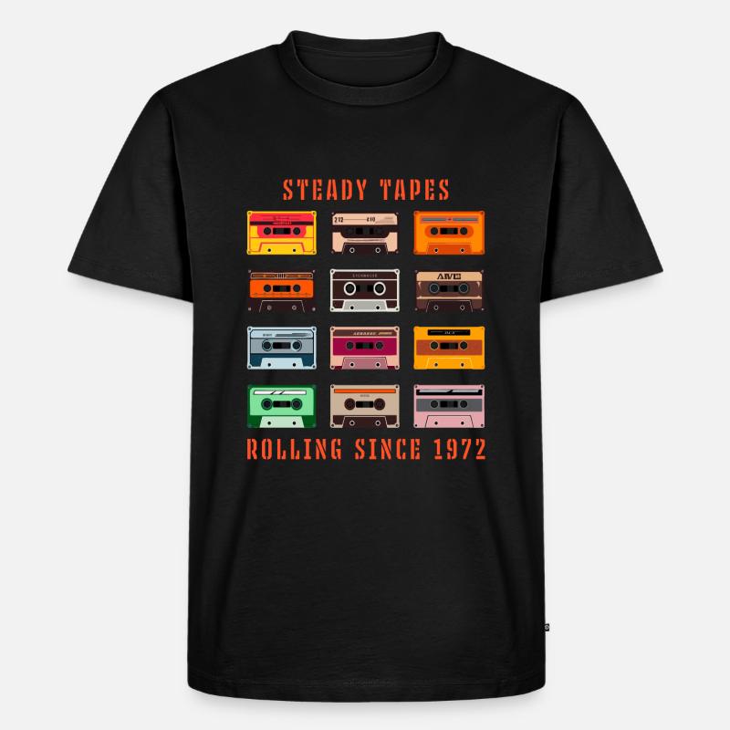 Stabile Bänder - Männer Premium Bio T-Shirt - Schwarz