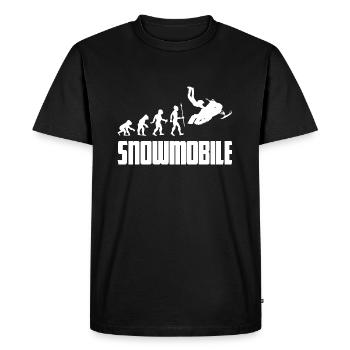 Evolution snowmobile snowmobile snow winter - Men's Premium Organic T-Shirt - black - Front - Nico (187cm)