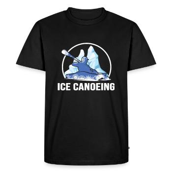 eiskanufahrer eiskanu eispaddeln kanu winterkanu - Men's Premium Organic T-Shirt - black - Front - Nico (187cm)