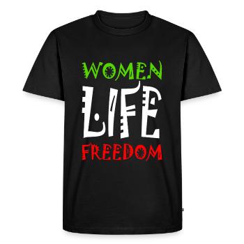 Women life freedom - T-shirt Premium bio Homme - noir - Devant - Nico (187cm)