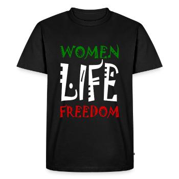 Women life freedom - T-shirt Premium bio Homme - noir - Devant - Nico (187cm)