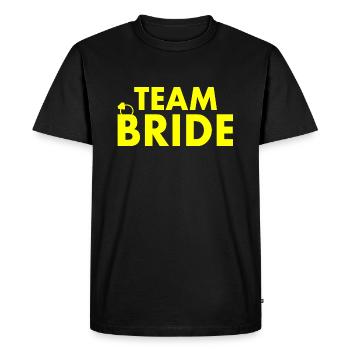 Team bride - T-shirt Premium bio Homme - noir - Devant - Nico (187cm)