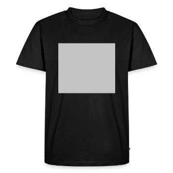 Forme grise carrée Idée cadeau Géométrie - T-shirt Premium bio Homme - noir - Devant - Nico (187cm)
