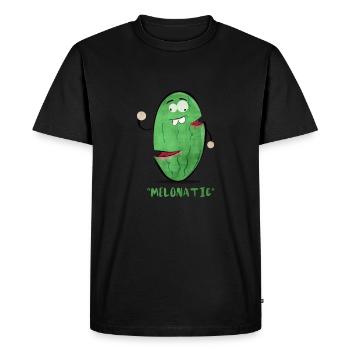 Melonatic - Men's Premium Organic T-Shirt - black - Front - Nico (187cm)