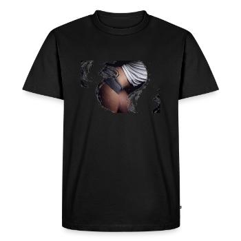 Femme Sexy Girl Woman Cadeau Haut Po - T-shirt Premium bio Homme - noir - Devant - Nico (187cm)