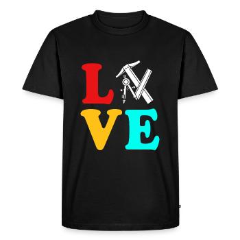 Architect Architecture - Men's Premium Organic T-Shirt - black - Front - Nico (187cm)