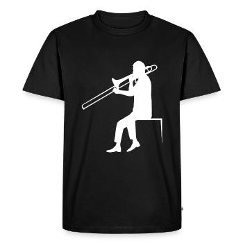 Trombone - T-shirt Premium bio Homme - noir - Devant - Nico (187cm)