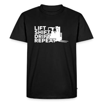 Forklift Driver Forklift Operator Forklifts - Men's Premium Organic T-Shirt - black - Front - Nico (187cm)