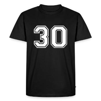 30 - T-shirt Premium bio Homme - noir - Devant - Nico (187cm)