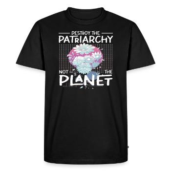 Féminisme féministe Patriarcat Féministes - T-shirt Premium bio Homme - noir - Devant - Nico (187cm)