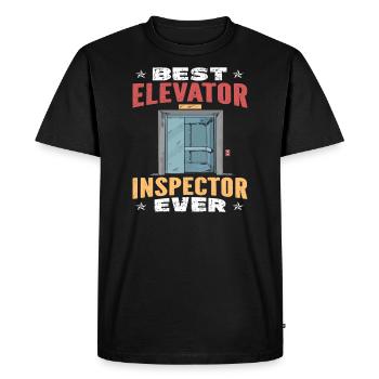 Elevator Inspector Elevator Jobs Profession Gift - Men's Premium Organic T-Shirt - black - Front - Nico (187cm)