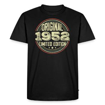 1952 Birthday Parties, a legendary vintage - Men's Premium Organic T-Shirt - black - Front - Nico (187cm)