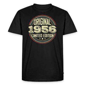 1956 Birthday parties, a legendary vintage - Men's Premium Organic T-Shirt - black - Front - Nico (187cm)