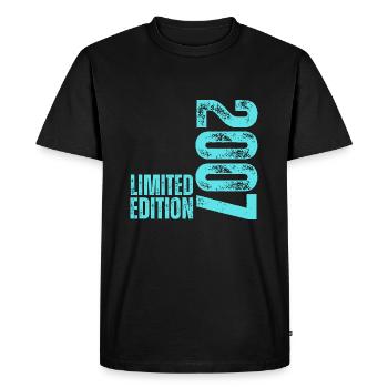 Édition Limitée 2007 18ème Cadeau d’Anniversaire - T-shirt Premium bio Homme - noir - Devant - Nico (187cm)