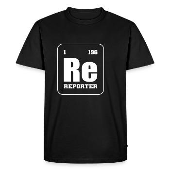 Éléments périodiques Cadeau de l’expéditeur - T-shirt Premium bio Homme - noir - Devant - Nico (187cm)
