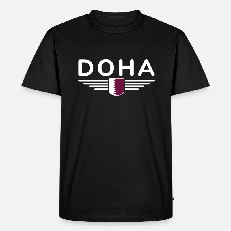 Doha Design – Élégant et unique - T-shirt Premium bio Homme - noir