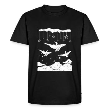 Wal Reiter - T-shirt Premium bio Homme - noir - Devant - Nico (187cm)