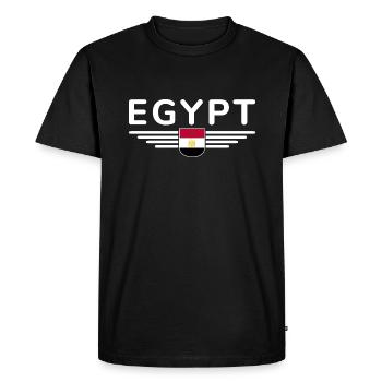 Égypte Fan Tenue T Shirt Design Mode - T-shirt Premium bio Homme - noir - Devant - Nico (187cm)