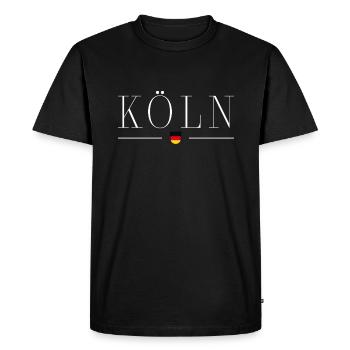 Cologne, Allemagne T-shirt élégance - T-shirt Premium bio Homme - noir - Devant - Nico (187cm)