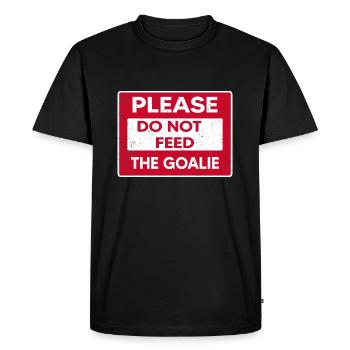 Hockey Hockey Club Gardien de but de hockey Gardien de but de hockey - T-shirt Premium bio Homme - noir - Devant - Nico (187cm)