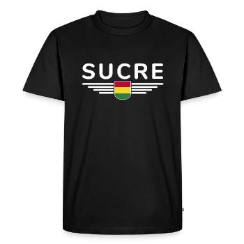 Sucre Bolivia Fans T-Shirt Design - T-shirt Premium bio Homme - noir - Devant - Nico (187cm)