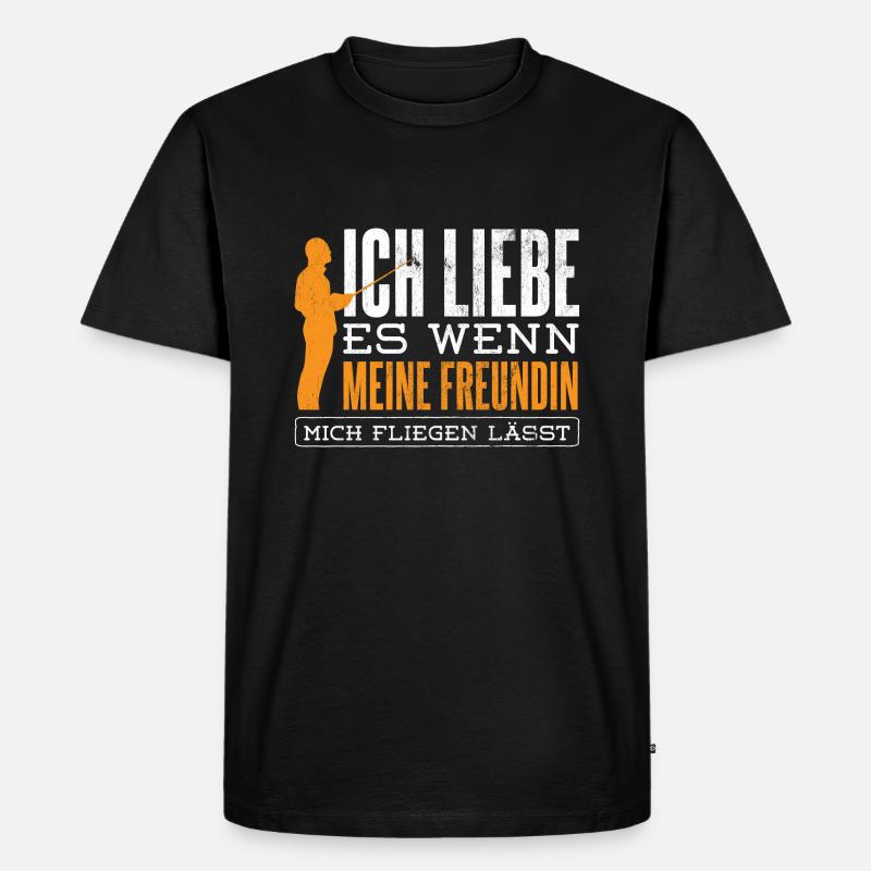 Modellflug Pilot Modellbau - Männer Premium Bio T-Shirt - Schwarz