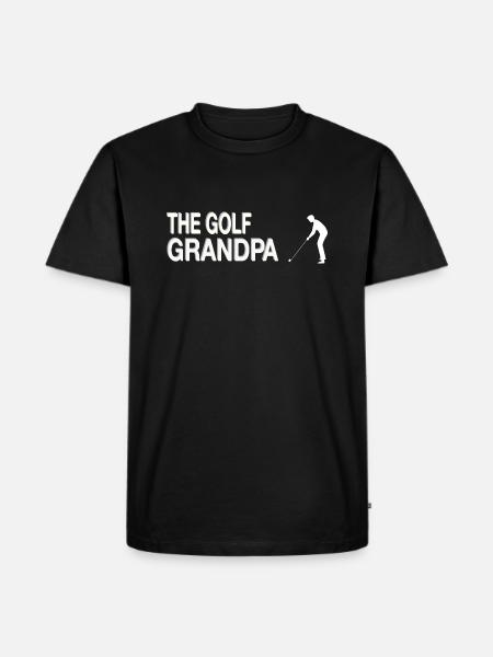Grandpa Golf - Men's Premium Organic T-Shirt - black