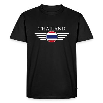Thaïlande Style Design T-shirt - T-shirt Premium bio Homme - noir - Devant - Nico (187cm)