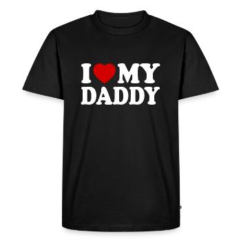 I love my daddy - T-shirt Premium bio Homme - noir - Devant - Nico (187cm)