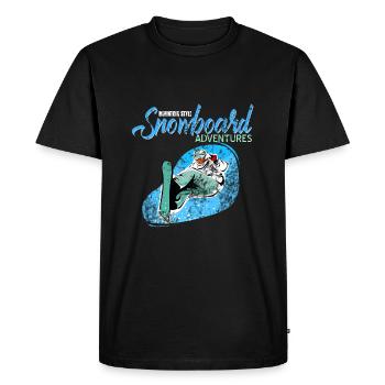 Surf des neiges surf des neiges - T-shirt Premium bio Homme - noir - Devant - Nico (187cm)
