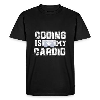 programmeur - T-shirt Premium bio Homme - noir - Devant - Nico (187cm)