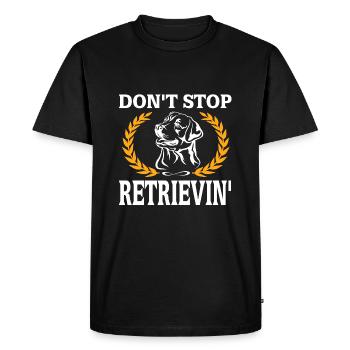 Labrador - T-shirt Premium bio Homme - noir - Devant - Nico (187cm)