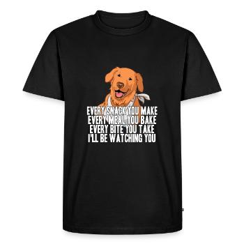 Labrador - T-shirt Premium bio Homme - noir - Devant - Nico (187cm)
