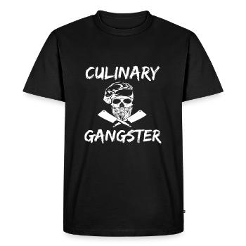 cuisinier - T-shirt Premium bio Homme - noir - Devant - Nico (187cm)