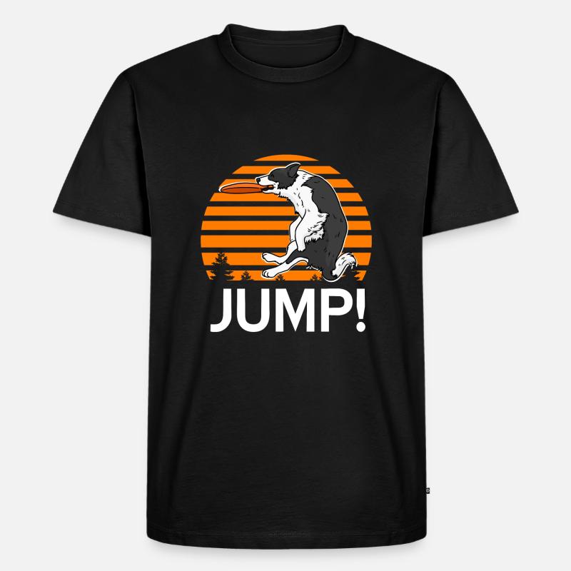 Border Collie - Männer Premium Bio T-Shirt - Schwarz