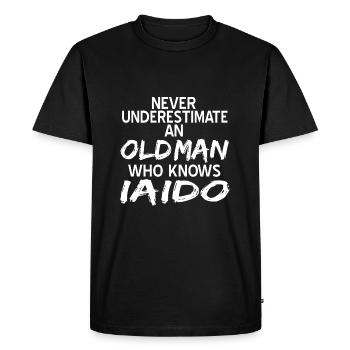 Iaido - T-shirt Premium bio Homme - noir - Devant - Nico (187cm)