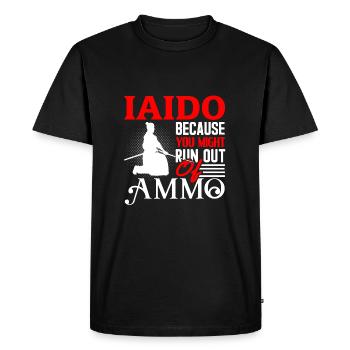 Iaido - T-shirt Premium bio Homme - noir - Devant - Nico (187cm)