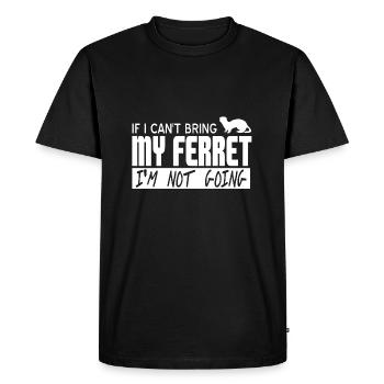 Ferret - Men's Premium Organic T-Shirt - black - Front - Nico (187cm)